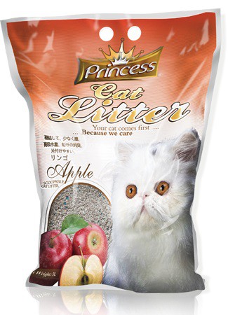 Princess Cat Litter Scoopable - Apple