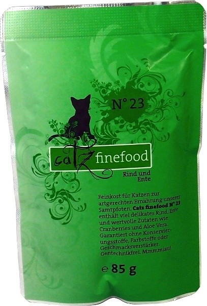 Catz finefood - s hovězím a kachním masem 85g