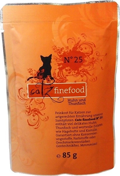 Catz finefood - s kuřecím masem a tuňákem 85g 