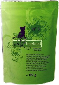 Catz finefood- s lososem a drůbežím masem 85g